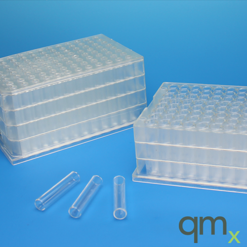 1.5ml MTP System Topas Plate with Glass 9x44mm Flat Bottom Vials Only