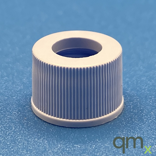 10-425 Blue, Polypropylene Open Hole Cap