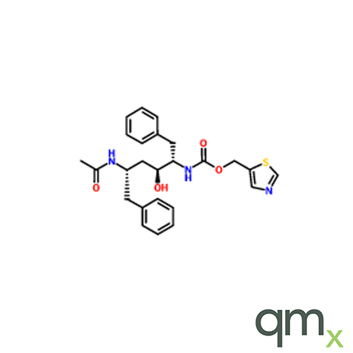 Thiazol-5-ylmethyl-[(1S,2S,4S)-4-(acetylamino)-1-benzyl-2-hydroxy-5-phenylpentyl]carbamate, neat