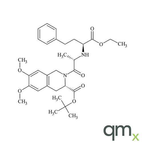 Moexipril USP Related Compound C: (S)-tert-Butyl 2-{(S)-2-[(S)-1-ethoxy-1-oxo-4-phenylbutan-2-ylamino]propanoyl}-6,7-dimethoxy-1,2,3,4-tetrahydroisoquinoline-3-carboxylate