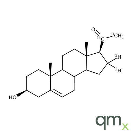 Pregnenolone-[20,21-13C2,16,16-d2] 100 Âµg/ml, in Methanol