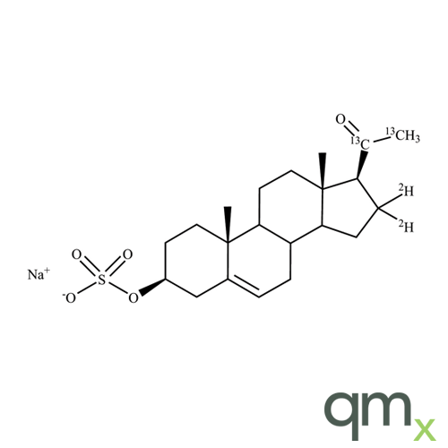 Pregnenolone-[20,21-13C2, 16,16-2H2] sulfate sodium salt, 10