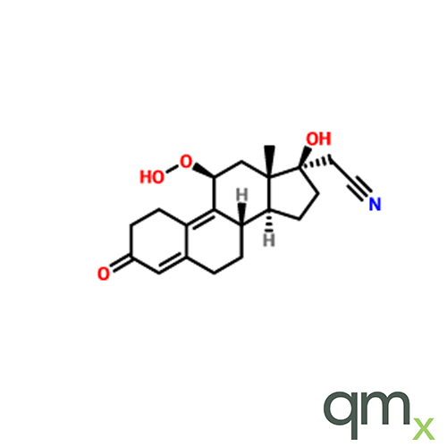 11b-Hydroperoxy-17b-hydroxy-3-oxo-19-norpregna-4,9-diene-21-nitrile , neat