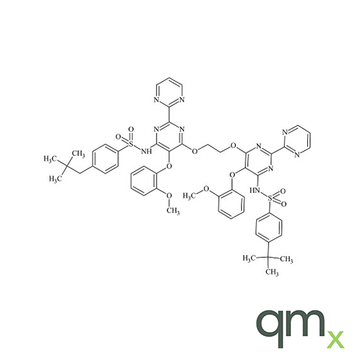 Bosentan USP Related Compound C: 1,2-Bis({6-[4-(tert-butyl)phenylsulfonamido]-5-(2-methoxyphenoxy)-[2,2â€™-bipyrimidin]4-yl}oxy)ethane