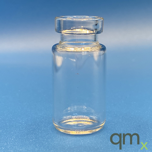 10ml SPME Clear Round Bottom Vial, 23x46mm, 20mm Crimp