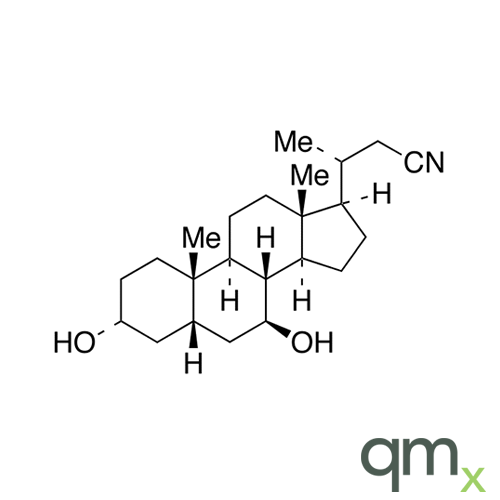 (3a,5ÃŸ,7ÃŸ)-3,7-Dihydroxy-24-norcholane-23-nitrile, neat