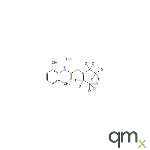Lidocaine D10 HCl (N,N-diethyl D10), 100Âµg/ml in Acetonitrile - A2S certified