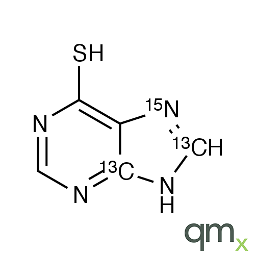 6-Mercaptopurine-13C2,15N (major), neat