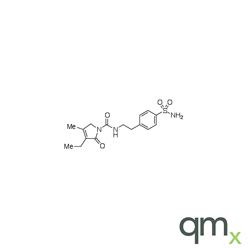 4-[2-[(3-Ethyl-4-methyl-2-oxo-3-pyrrolin-1-yl)carboxamido]ethyl]benzenesulfonamide, neat