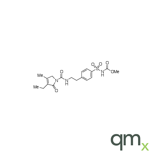 N-[[4-[2-[[(3-Ethyl-2,5-dihydro-4-methyl-2-oxo-1H-pyrrol-1-yl)carbonyl]amino]ethyl]phenyl]sulfonyl]carbamic Acid Methyl Ester, neat