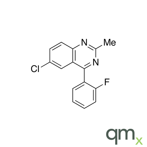 6-Chloro-2-methyl-4-(2-fluorophenyl)quinazoline, neat