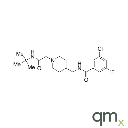 N-((1-(2-(tert-Butylamino)-2-oxoethyl)piperidin-4-yl)methyl)-3-chloro-5-fluorobenzamide, neat