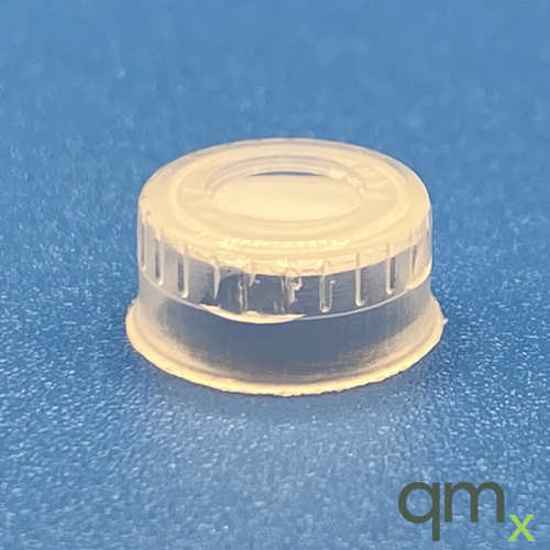 11mm Clear Snap Cap, 0.01" PTFE
