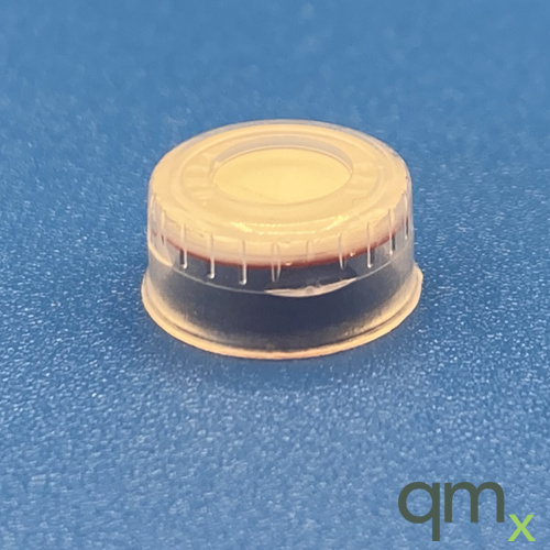 11mm Clear Snap Cap, PTFE/Sil w/Starburst