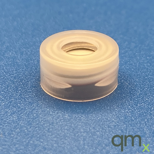 11mm Clear Snap Cap, PTFE/Silicone Lined w/Slit - Magnetic
