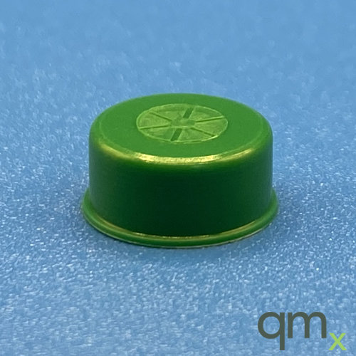 11mm Green Snap Cap Seal w/Starburst