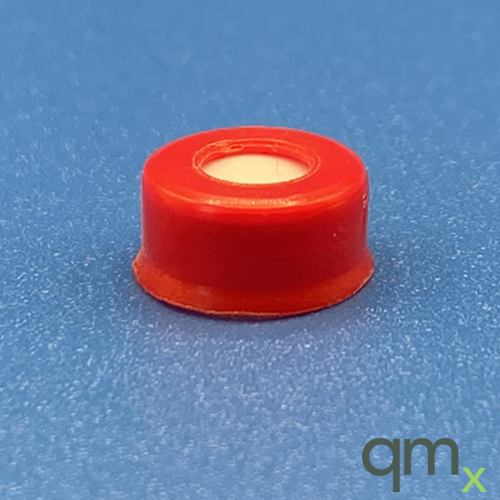 11mm Red Snap Cap, 0.01" PTFE