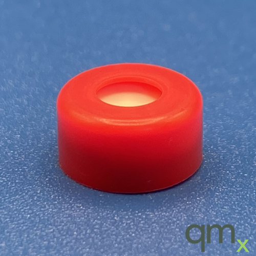 11mm Red Snap Cap, PTFE/Silicone