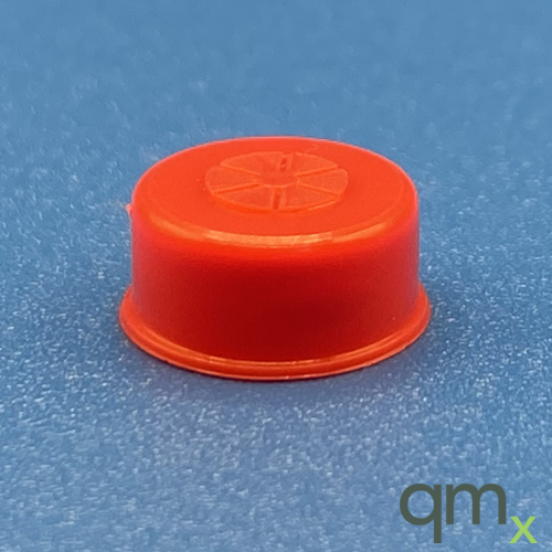 11mm Red Snap Cap Seal w/Starburst