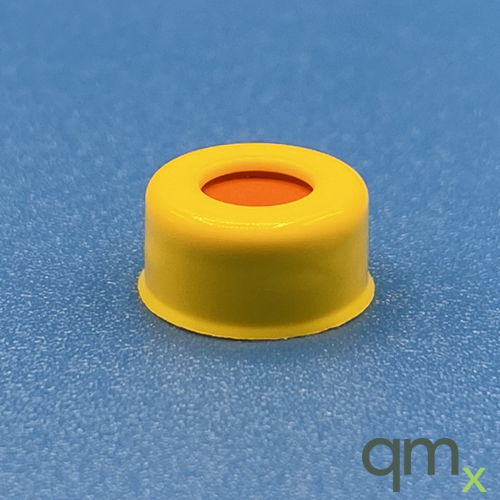 11mm Yellow Snap Cap, PTFE/Red Rubber