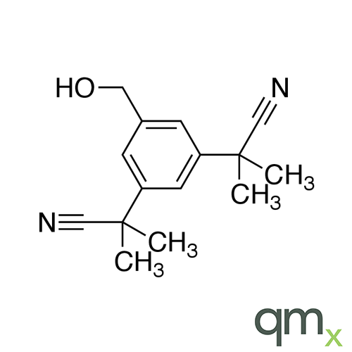 Anastrozole EP Impurity E (2-[3-(Cyanodimethylmethyl)-5-hydroxymethylphenyl]-2-methylpropionitrile), neat