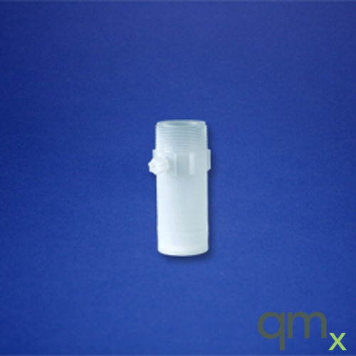 120 ml Column Component Vessel, Flat Interior, 1-1/2" MNPT, 1/4" OD Tube Side Port