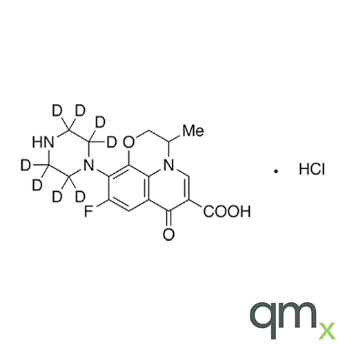 Desmethyl Ofloxacin-d8 Hydrochloride, neat