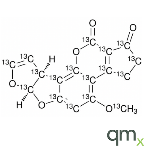 Aflatoxin B1 13C17, 0.5µg/ml in Acetonitrile - A2S Certified