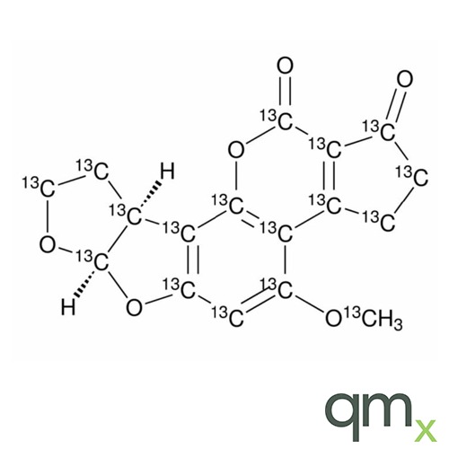 Aflatoxin B2 13C17 , 0.5µg/ml in Acetonitrile - A2S Certified