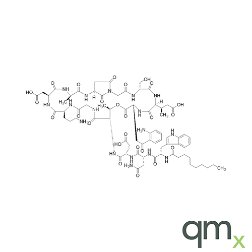 9-(2,5-d|-Dioxo-L-3-amino-1-pyrrolidineacetic acid)-10-deglycine Daptomycin, neat
