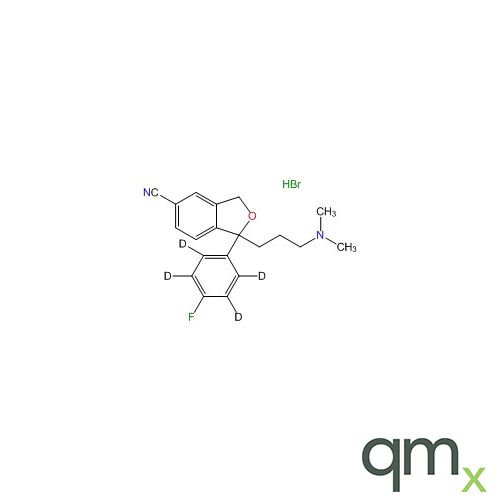 (Â±)-Citalopram D4 HBr (4-fluorophenyl D4), 10Âµg/ml in Acetonitrile - A2S certified