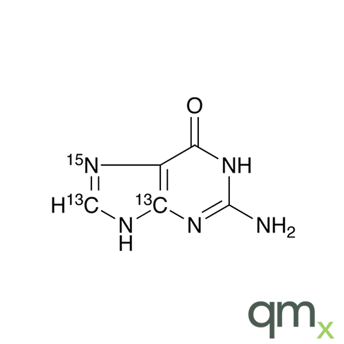 Guanine-4,8-13C2,7-15N, neat