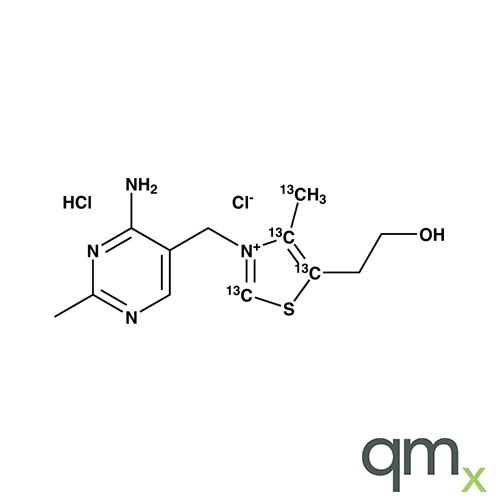 Thiamine-[4-methyl-13C-thiazol-5-yl-13C3] Hydrochloride, neat