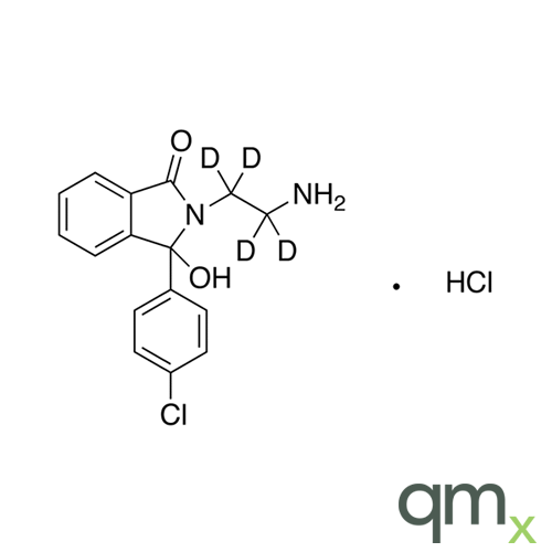2-(2-Aminoethyl)-3-(4-chlorophenyl)-3-hydroxyphthalimidine-d4 Hydrochloride (Mazindol Metabolite), neat