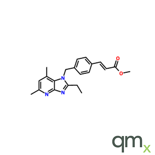 (E)-Methyl 3-(4-((2-ethyl-5,7-dimethyl-1H-imidazo[4,5-b]pyridin-1-yl)methyl)phenyl)acrylate, neat