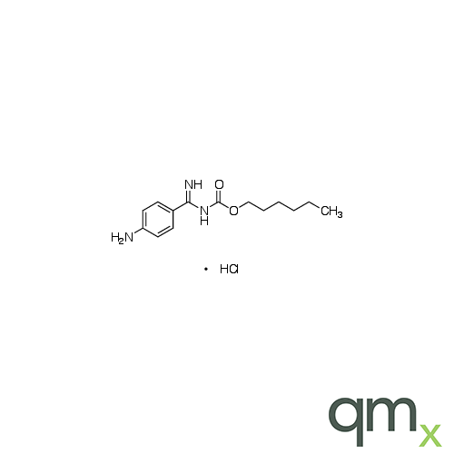 Hexyl ((4-Aminophenyl)(imino)methyl)carbamate Hydrochloride, neat
