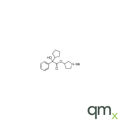 N-Methyl-3-pyrrolidinyl Cyclopentylmandelate (mixture of diastereomers), neat