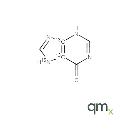 Hypoxanthine-13C2,15N, neat