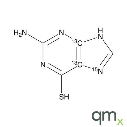 2-Amino-6-mercaptopurine-13C2,15N, neat