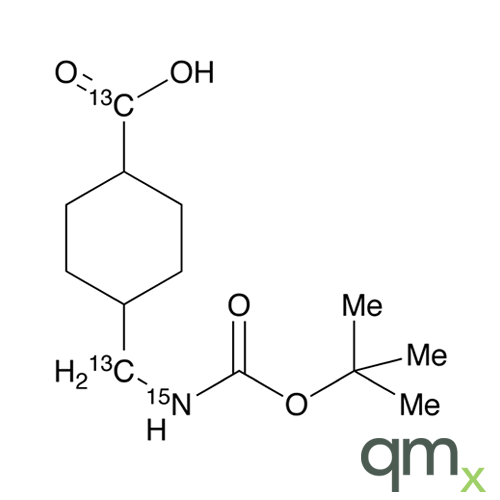 cis,trans-(1,1-Dimethylethoxy)carbonyl Tranexamic Acid-13C2,15N, neat
