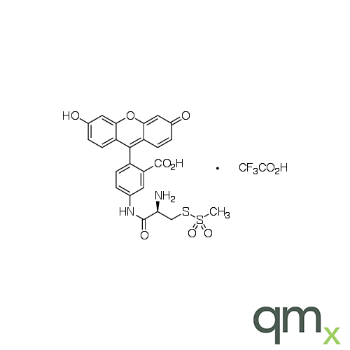 (R)-2-Amino-2-[(5-fluoresceinyl)aminocarbonyl]ethyl Methanethiosulfonate, Trifluoroacetic Acid Salt, neat