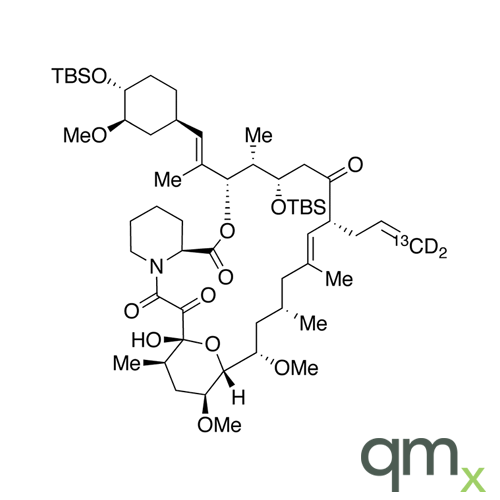 24,32-Bis-O-(tert-butyldimethylsilyl)-FK-506-13C, D2 (Major), neat