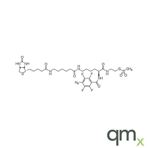 2-[N2-(4-Azido-2,3,5,6-tetrafluorobenzoyl)-N6-(6-biotinamidocaproyl)-L-lysinyl]ethyl Methanethiosulfonate, neat
