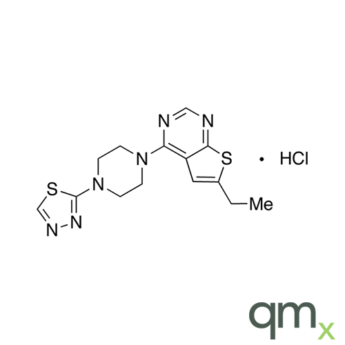6-Ethyl-4-[4-(1,3,4-thiadiazol-2-yl)-1-piperazinyl]thieno[2,3-d]pyrimidine Hydrochloride, neat