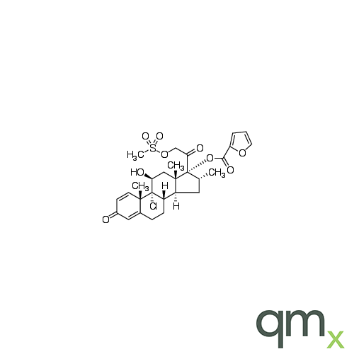 (11ÃŸ,16a)-9-Chloro-17-[(2-furanylcarbonyl)oxy]-11-hydroxy-16-methyl-21-[(methylsulfonyl)oxy]-pregna-1,4-diene-3,20-dione (Mometasone Impurity R), neat