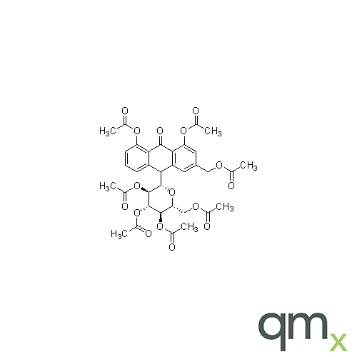 10-?ÃŸ-?D-?Glucopyranosyl-?1,?8-?dihydroxy-?3-?(hydroxymethyl)?-anthrone heptaacetate, neat