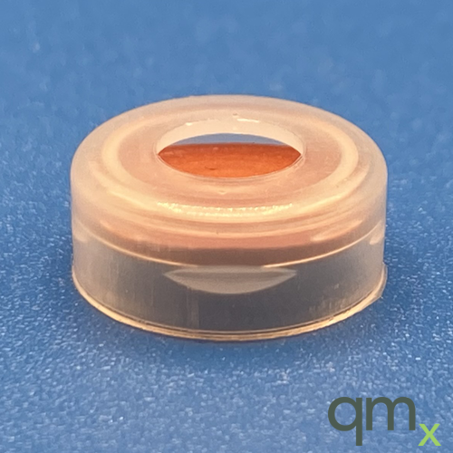 13mm Clear Snap Cap, PTFE/Red Rubber