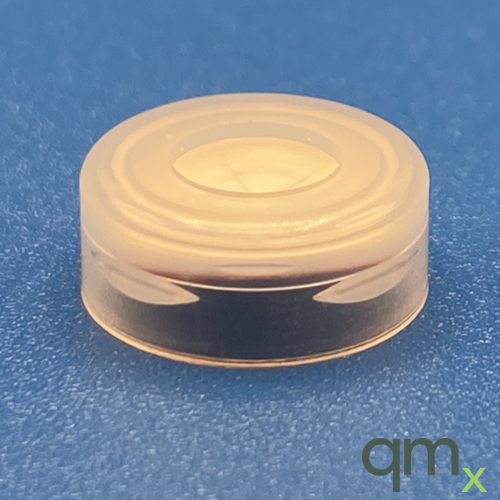 13mm Clear Snap Cap, PTFE/Silicone w/Starburst