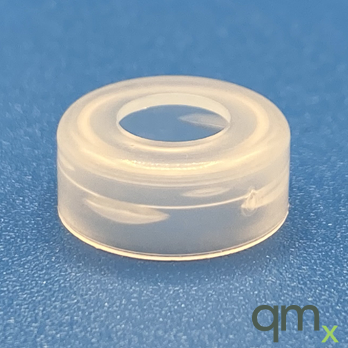 13mm Clear Snap Cap, PTFE/Silicone