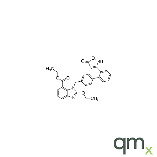 Ethyl 2-?Ethoxy-?1-?((2'-?(5-?oxo-?2,?5-?dihydro-?1,?2,?4-?oxadiazol-?3-?yl)?-?[1,?1'-?biphenyl]?-?4-?yl)?methyl)?-?1H-?benzo[d]?imidazole-?7-?carboxylate, neat